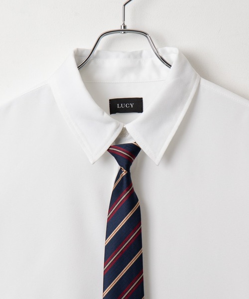 LUCY(ルーシー)の「LUCY/タイ付きロングスリーブシャツ(シャツ/ブラウス・メンズ・ホワイト/ブラック・MEDIUM/LARGE)」の12枚目の写真