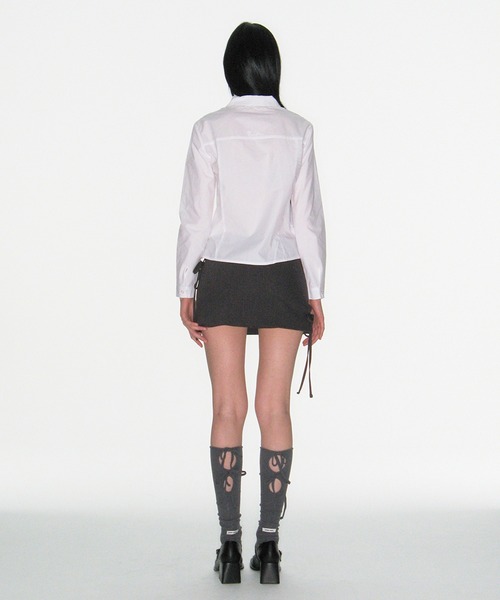 nomnom(ノムノム)の「【CRANK】PINTUCK LACE LONG SLEEVE BLOUSE(シャツ/ブラウス・レディース・オフホワイト・FREE)」の7枚目の写真