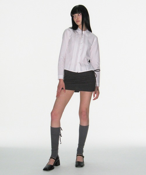nomnom(ノムノム)の「【CRANK】PINTUCK LACE LONG SLEEVE BLOUSE(シャツ/ブラウス・レディース・オフホワイト・FREE)」の6枚目の写真