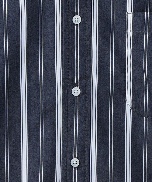 6(ロク)の「【別注】<Brooks Brothers × 6(ROKU)>STRIPE BD SHIRT NAVY(シャツ/ブラウス・レディース・ネイビー・M/XL)」の10枚目の写真