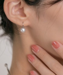 1粒淡水パールフックピアス