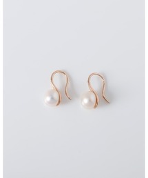 1粒淡水パールフックピアス