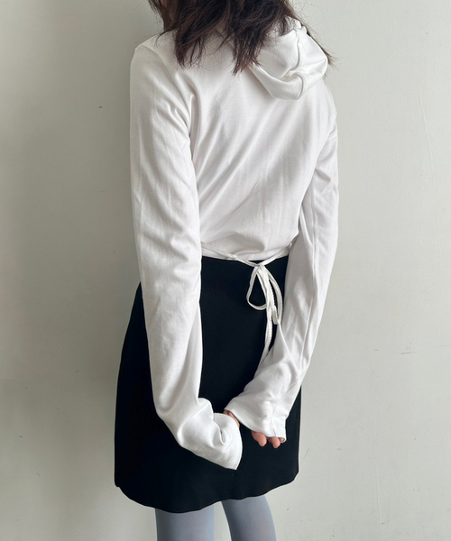 EDIT. FOR LULU(エディットフォールル)の「abc フーディートップ(Tシャツ/カットソー・レディース・ホワイト・FREE)」の19枚目の写真