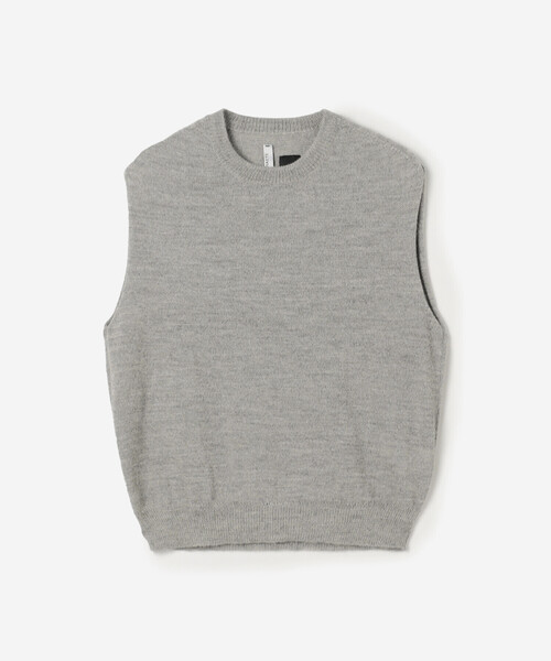 THIBAULT VAN DER STRAETE（ティボー・ヴァン・ダル・ストラット）の「THIBAULT VAN DER STRAETE | アルパカ クルーネックベスト WOMEN（ベスト・レディース・ブラック/グレー・S）」の13枚目の写真