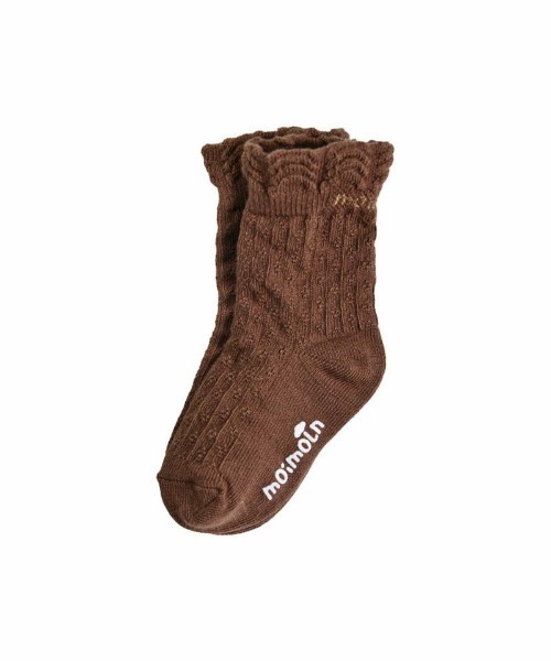 moimoln(モイモルン)の「グウェンソックス(ソックス/靴下・キッズ・ブラウン・12cm/14cm/10cm/16cm)」の2枚目の写真