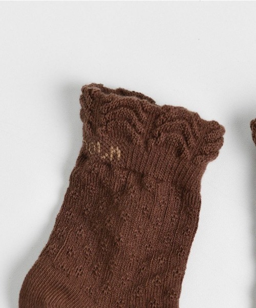 moimoln(モイモルン)の「グウェンソックス(ソックス/靴下・キッズ・ブラウン・12cm/14cm/10cm/16cm)」の3枚目の写真