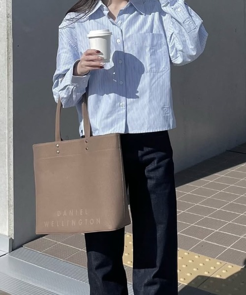 Daniel Wellington（ダニエルウェリントン）の「ダニエルウェリントン ワイドキャンバストートバッグ（トートバッグ・レディース・グレー/ベージュ/ブラック/ブルー/ライトブルー/ネイビー・FREE）」の19枚目の写真
