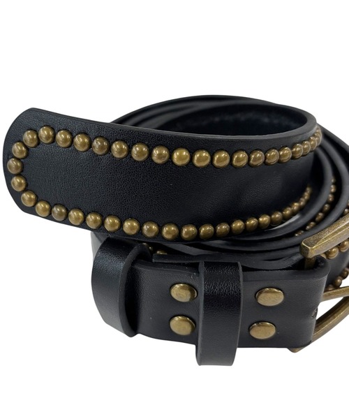 セール】ヴィンテージ ライク スタッズ レザー ベルト（ベルト