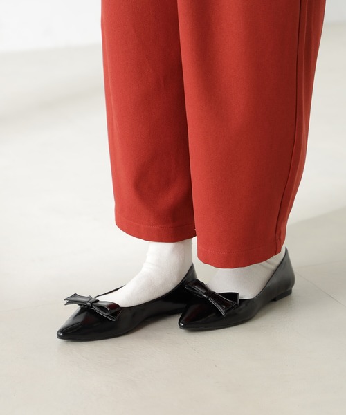 FOUND GOOD（ファウンドグッド）の「リボンパンプス（パンプス・レディース・ブラック/グレー系2・L/M/S）」の3枚目の写真