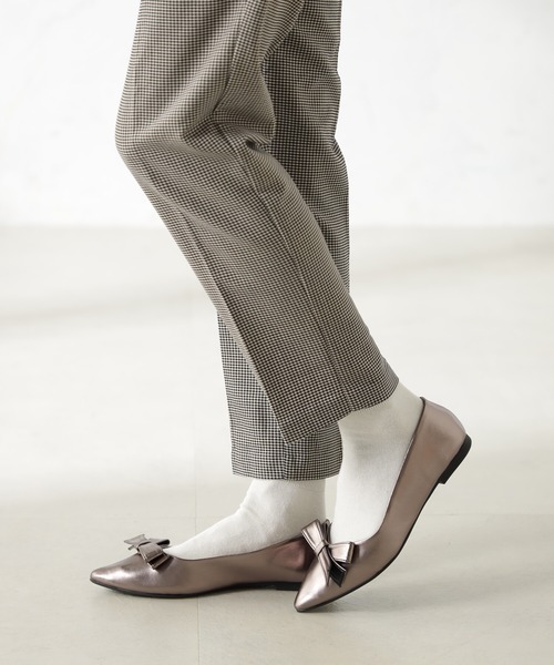 FOUND GOOD（ファウンドグッド）の「リボンパンプス（パンプス・レディース・ブラック/グレー系2・L/M/S）」の8枚目の写真