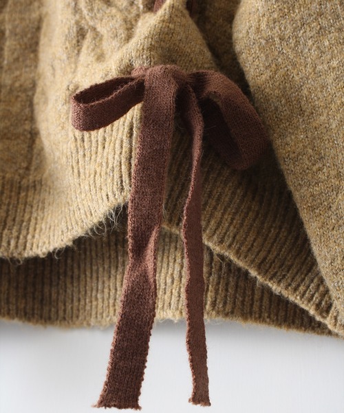 SpRay(スプレイ)の「ケーブルリボンニット(ニット/セーター・レディース・レッド/グレー/ホワイト/ベージュ・FREE)」の16枚目の写真