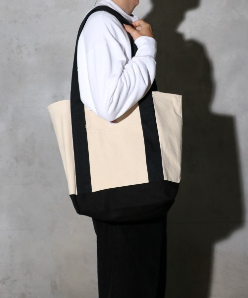 C.E.L.STORE（セルストア）の「MADDEN / メデン ORGANIC CANVAS LARGE TOTE アメリカ製 オーガニックコットン キャンバストートバッグ ラージサイズ（トートバッグ・メンズ・ナチュラル・ONE SIZE）」の7枚目の写真