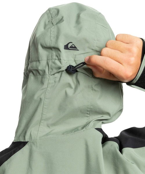 Quiksilver(クイックシルバー)の「RADICALO JK/クイックシルバーカラーブロッキング防水対応スキースノーボードジャケット(マウンテンパーカー・メンズ・ホワイト/カーキ・MEDIUM/LARGE/X-LARGE/SMALL)」の17枚目の写真