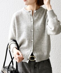 洋服通販 - 新作アイテムを 新品タグ付き♡シップスSHIPS ウール100%薄手カーディガンワン トップス