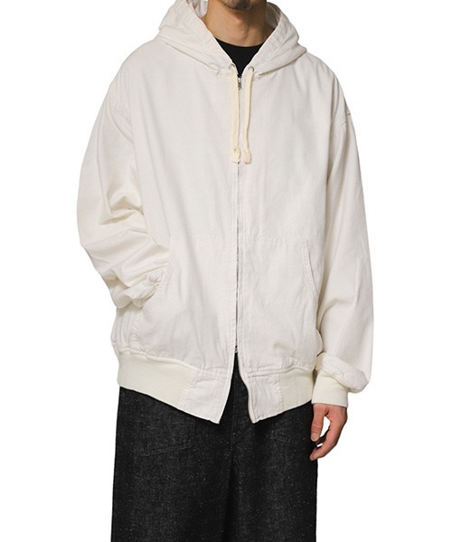 GOLD（ゴールド）の「東洋エンタープライズ GOLD / ゴールド：COTTON/SILK NEP DUCK ZIP PARKA：24A-GL15475[MUS]（パーカー・メンズ・オフホワイト・M）」の8枚目の写真