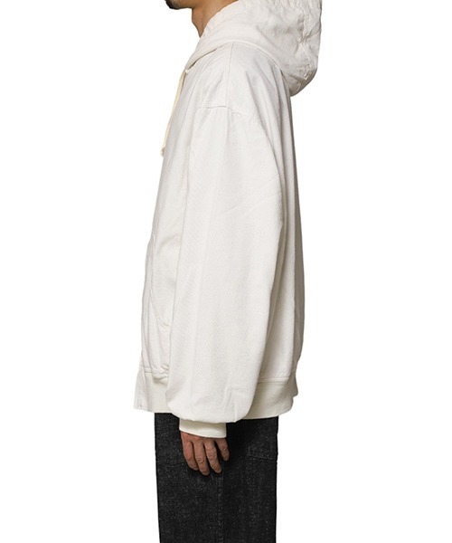 GOLD（ゴールド）の「東洋エンタープライズ GOLD / ゴールド：COTTON/SILK NEP DUCK ZIP PARKA：24A-GL15475[MUS]（パーカー・メンズ・オフホワイト・M）」の9枚目の写真