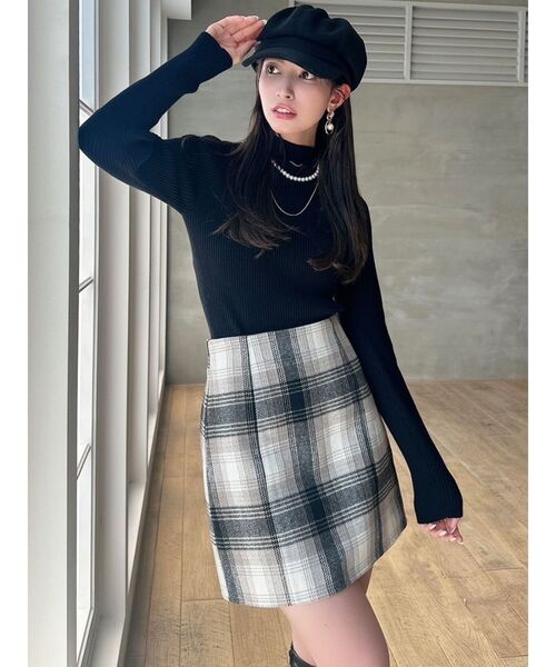 RESEXXY（リゼクシー）の「ハイウエストミニスカート（スカート・レディース・アイボリー/ブラック/その他1・FREE）」の9枚目の写真