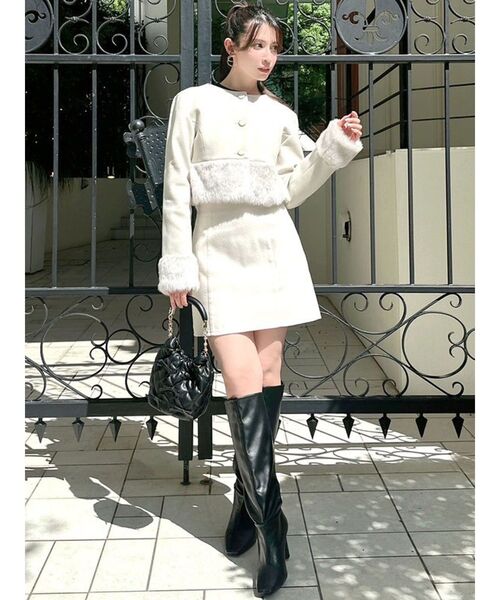 RESEXXY（リゼクシー）の「ハイウエストミニスカート（スカート・レディース・アイボリー/ブラック/その他1・FREE）」の21枚目の写真