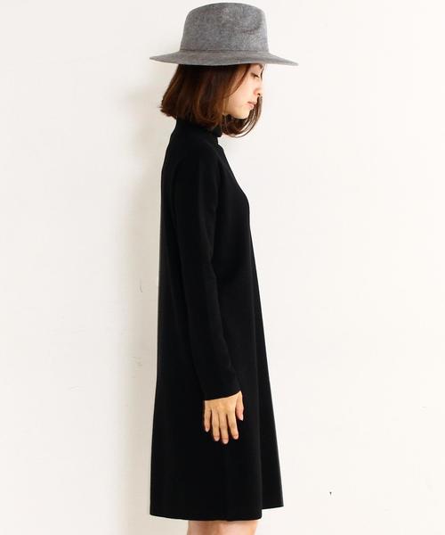 BEAUTY&YOUTH UNITED ARROWS（ビューティーアンドユースユナイテッドアローズ）の「BY∵ フルニードルタートルニットワンピース◆（ワンピース・レディース・ブラック/グレー/ブラウン・FREE）」の7枚目の写真