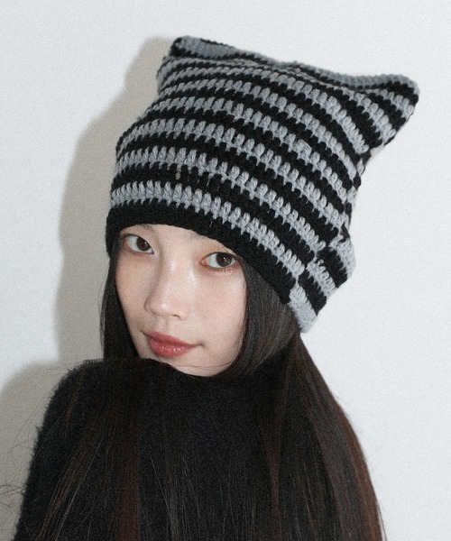 Buyer's Select/ 2TYPE猫耳 ワッチキャップ ニット帽（ニット