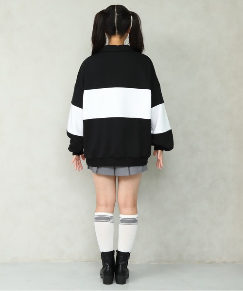 PINKHUNT ピンクハント 切り替え ハーフジップ トレーナー 0108K（スウェット）｜PINKHUNT（ピンクハント）