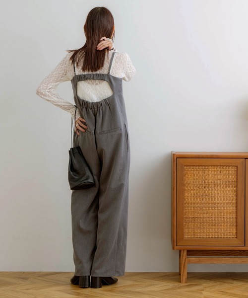 NOAHL(ノアル)の「【NOAHL】ツイルバックデザインサロペット(サロペット/オーバーオール・レディース・グレイッシュベージュ/チャコール/キナリ・FREE)」の10枚目の写真