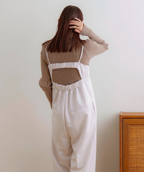 NOAHL(ノアル)の「【NOAHL】ツイルバックデザインサロペット(サロペット/オーバーオール・レディース・グレイッシュベージュ/チャコール/キナリ・FREE)」の13枚目の写真