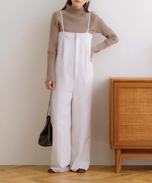 NOAHL(ノアル)の「【NOAHL】ツイルバックデザインサロペット(サロペット/オーバーオール・レディース・グレイッシュベージュ/チャコール/キナリ・FREE)」の19枚目の写真