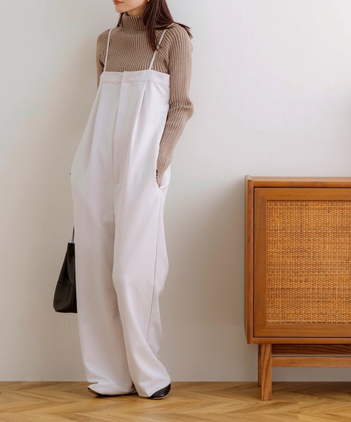 NOAHL(ノアル)の「【NOAHL】ツイルバックデザインサロペット(サロペット/オーバーオール・レディース・グレイッシュベージュ/チャコール/キナリ・FREE)」の20枚目の写真