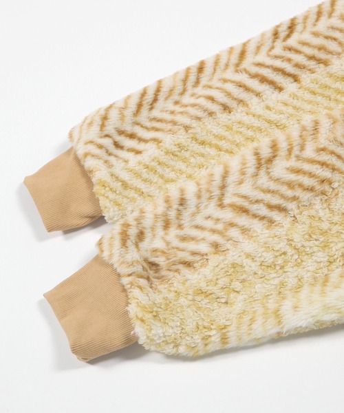 セール】ヘリンボーンファーコートブランケット（ルームウェア