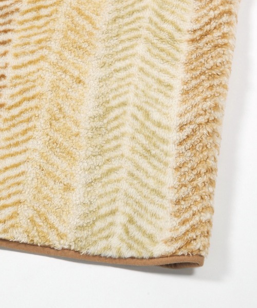 セール】ヘリンボーンファーコートブランケット（ルームウェア