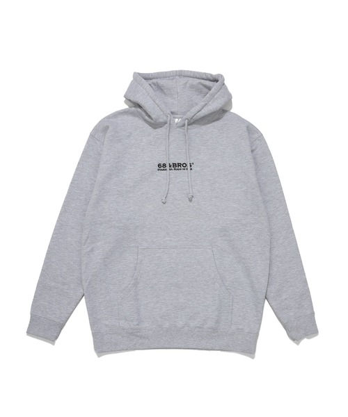 68&brothers(シックスティエイトアンドブラザーズ)の「68&BROTHERS / Hooded Sweat STANDARD emb.(パーカー・メンズ・ヘザーグレー/アクア/ブラック/ネイビー・LARGE/X-LARGE/MEDIUM)」の2枚目の写真