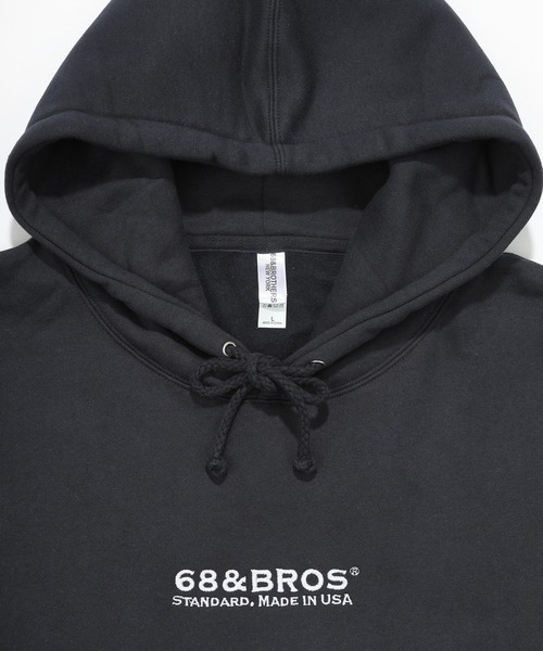 68&brothers(シックスティエイトアンドブラザーズ)の「68&BROTHERS / Hooded Sweat STANDARD emb.(パーカー・メンズ・ヘザーグレー/アクア/ブラック/ネイビー・LARGE/X-LARGE/MEDIUM)」の13枚目の写真