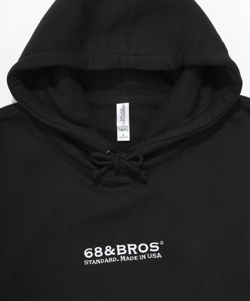 68&brothers(シックスティエイトアンドブラザーズ)の「68&BROTHERS / Hooded Sweat STANDARD emb.(パーカー・メンズ・ヘザーグレー/アクア/ブラック/ネイビー・LARGE/X-LARGE/MEDIUM)」の19枚目の写真