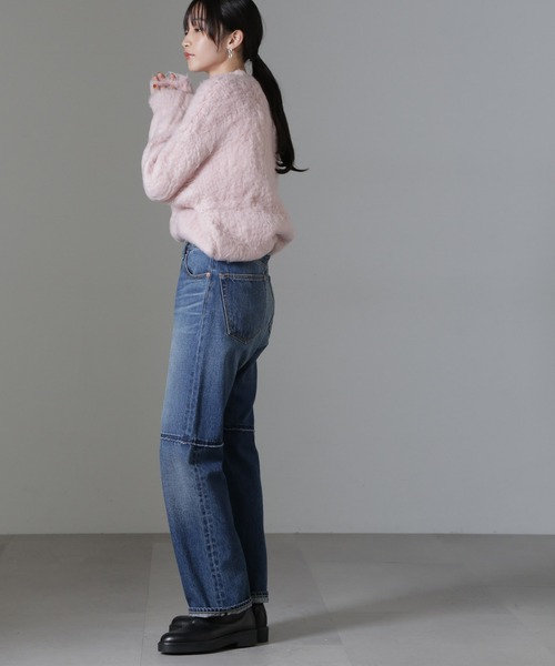 NANO universe（ナノユニバース）の「カール起毛クルーネックニット（ニット/セーター・レディース・ピンク/グレー系その他4/チャコール・FREE）」の22枚目の写真