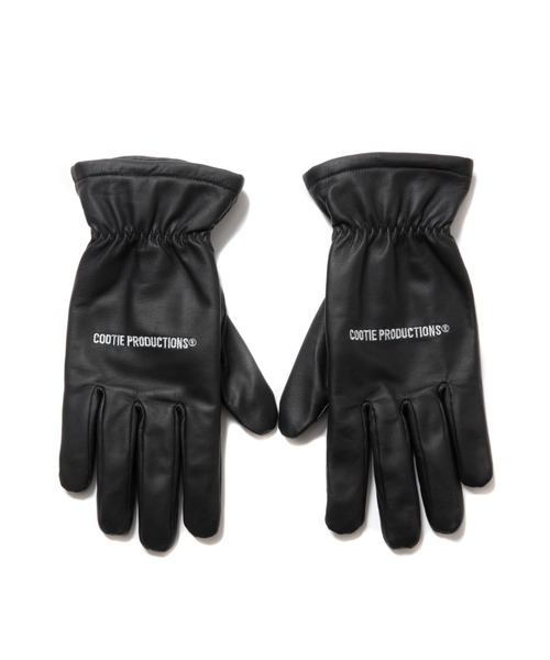 COOTIE PRODUCTIONS（クーティープロダクションズ）の「Leather Glove（手袋・メンズ・ブラック・MEDIUM/LARGE）」の6枚目の写真