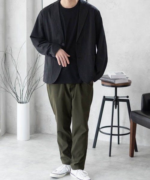 NAVY（ネイビー）の「毎日はきたくなるラクラクパンツ「マイラク」スーパーストレッチイージーパンツ 抗菌防臭（その他パンツ・メンズ・ネイビー/ブラック/チャコールグレー/カーキ/ホワイト/ベージュ・XL/L/M/S）」の20枚目の写真