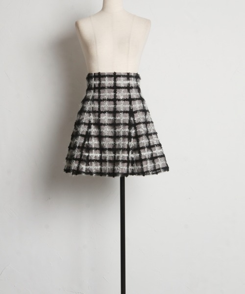 tocco closet（トッコ クローゼット）の「ラメ入りチェックモール刺繍