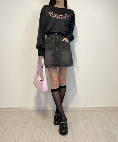 Silly（シリー）の「デニムスカート（デニムスカート・レディース・ブラック・MEDIUM/LARGE）」の6枚目の写真