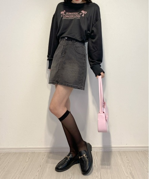 Silly（シリー）の「デニムスカート（デニムスカート・レディース・ブラック・MEDIUM/LARGE）」の10枚目の写真