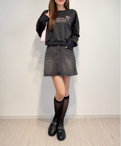 Silly（シリー）の「デニムスカート（デニムスカート・レディース・ブラック・MEDIUM/LARGE）」の12枚目の写真