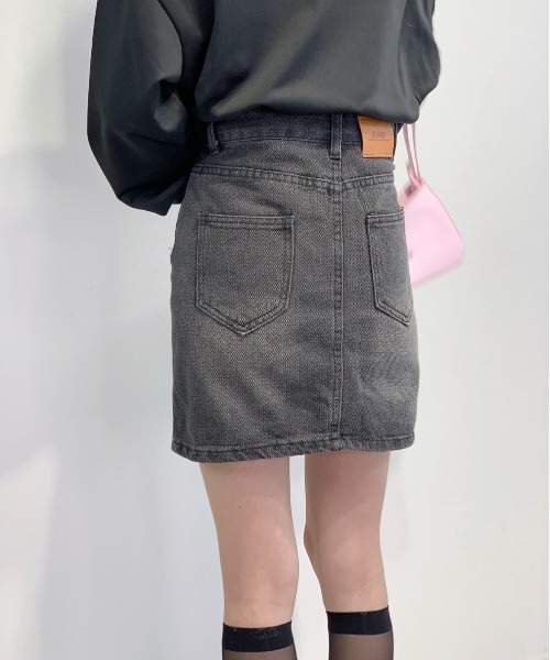 Silly（シリー）の「デニムスカート（デニムスカート・レディース・ブラック・MEDIUM/LARGE）」の8枚目の写真