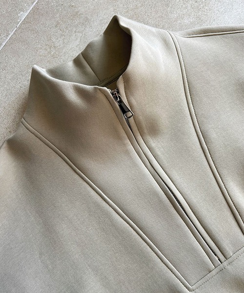 SUWDEE(スーディー)の「half zip sweat pullover(スウェット・レディース・アイボリー/グレイッシュベージュ/グレー・FREE)」の18枚目の写真