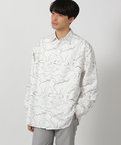 LAKOLE(ラコレ)の「スエード柄シャツ/291286(シャツ/ブラウス・メンズ・ネイビー/ホワイト/サンドグレー・MEDIUM/LARGE)」の5枚目の写真