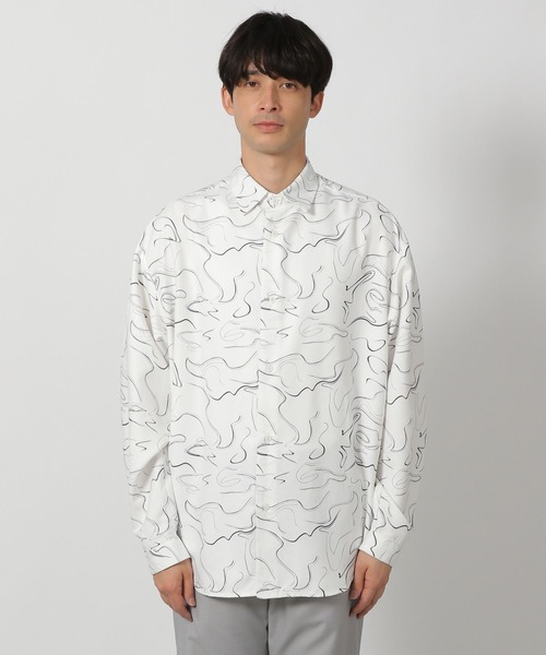 LAKOLE(ラコレ)の「スエード柄シャツ/291286(シャツ/ブラウス・メンズ・ネイビー/ホワイト/サンドグレー・MEDIUM/LARGE)」の10枚目の写真