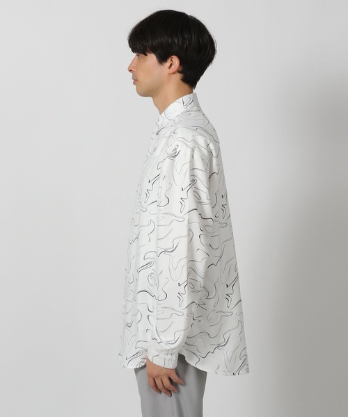 LAKOLE(ラコレ)の「スエード柄シャツ/291286(シャツ/ブラウス・メンズ・ネイビー/ホワイト/サンドグレー・MEDIUM/LARGE)」の11枚目の写真