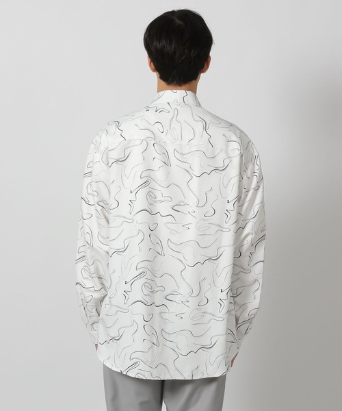 LAKOLE(ラコレ)の「スエード柄シャツ/291286(シャツ/ブラウス・メンズ・ネイビー/ホワイト/サンドグレー・MEDIUM/LARGE)」の12枚目の写真