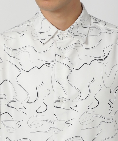 LAKOLE(ラコレ)の「スエード柄シャツ/291286(シャツ/ブラウス・メンズ・ネイビー/ホワイト/サンドグレー・MEDIUM/LARGE)」の13枚目の写真