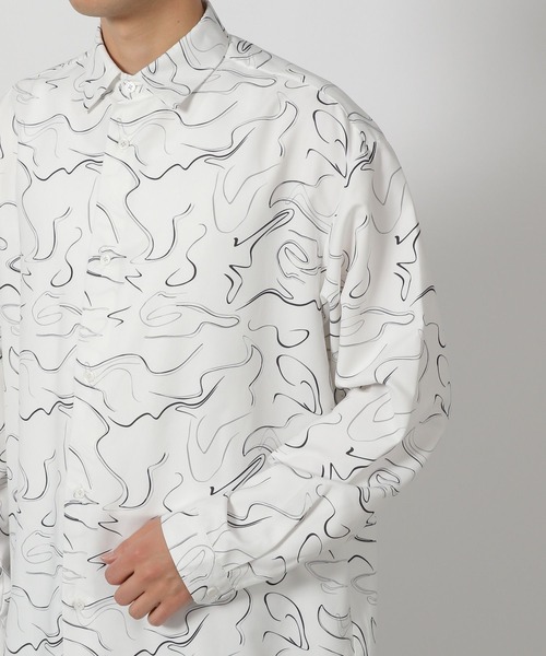 LAKOLE(ラコレ)の「スエード柄シャツ/291286(シャツ/ブラウス・メンズ・ネイビー/ホワイト/サンドグレー・MEDIUM/LARGE)」の14枚目の写真