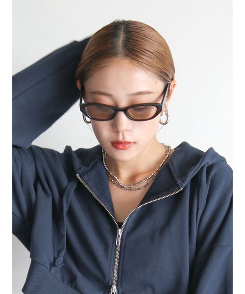 Ungrid（アングリッド）の「オーバルフレームサングラス（サングラス・レディース・ブラウン/ブラック・FREE）」の15枚目の写真